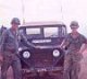 Capt Langston, SP4 Joy and jeep.